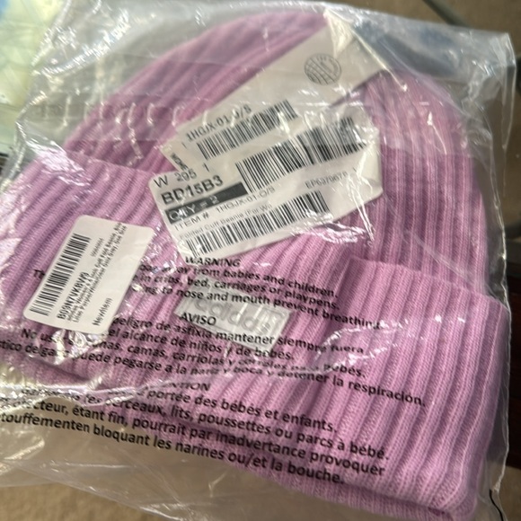 adidas Women's 4 Inch Cuff Fold Beanie, Bliss Lilac Purple/White/Clear Onix Grey - Picture 4 of 5